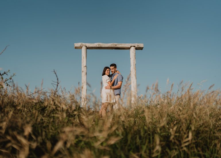 Fotografía de pareja en la playa