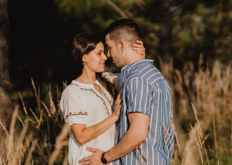 Fotografía de pareja en la playa