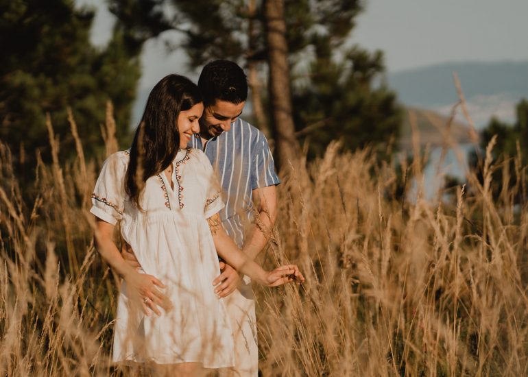 Fotografía de pareja en la playa