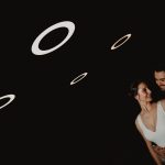 Pareja de novios recién casados en Pazo de Toubes